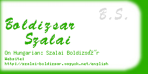 boldizsar szalai business card